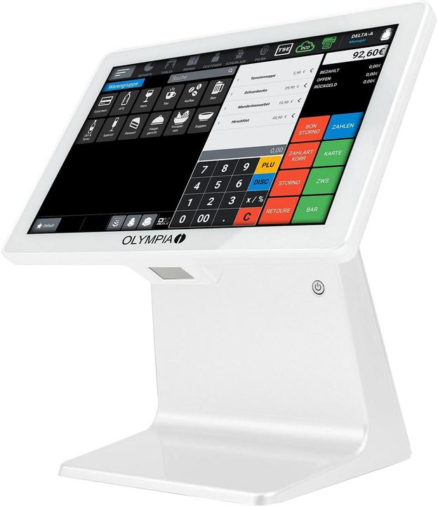 Produktbild Olympia Registrierkasse TS10 inkl. eingebautem Scanner (ohne TSE-Lizenz) weiss