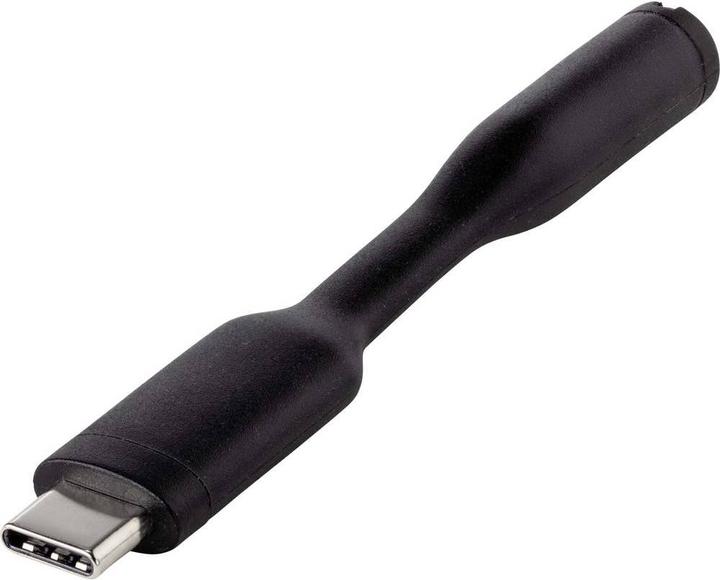 Actual product image Renkforce USB-C to 3.5 mm audio adapter cable (0.08 m, USB)
