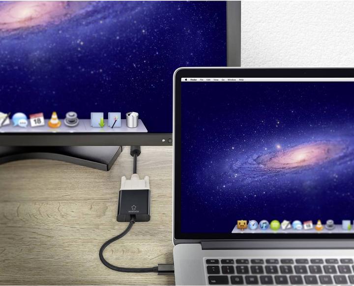 Actual product image Renkforce Passive Mini DisplayPort male to DVI-D 24+5 female adapter (DVI, Mini DP, 15 cm)