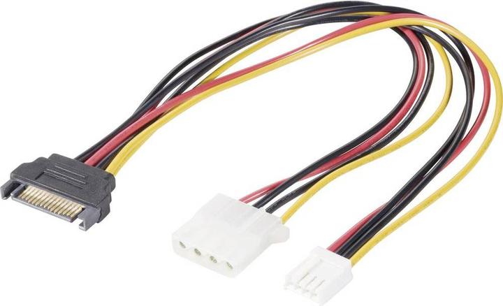 Produktbild Renkforce SATA zu IDE+Floppy Strom-Adapterkabel 20 cm