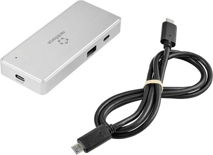 Produktbild Renkforce Externer USB 3.2 Gen1 (USB 3.0) Speicherkartenleser und Hub USB-C (USB, USB-C 3.2 Gen 1)