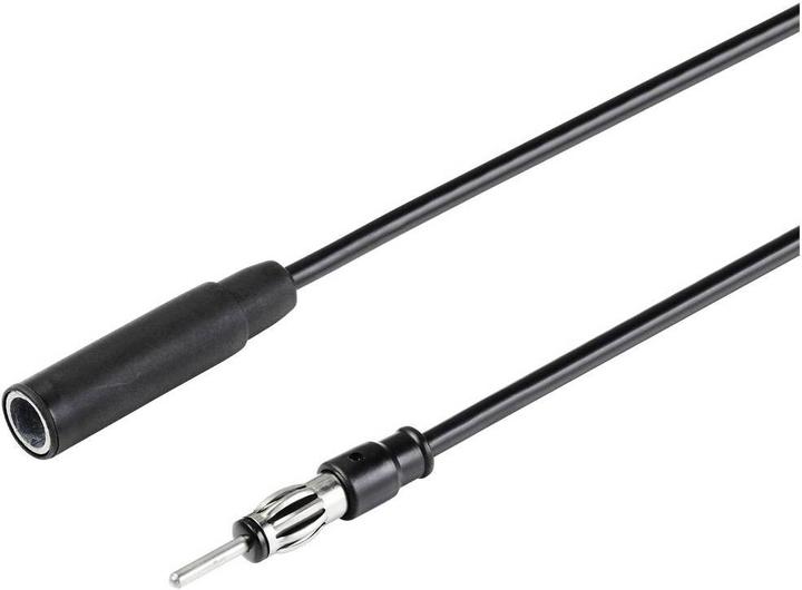 Image du produit Renkforce Câble d'extension d'antenne de voiture de 1 m, jack 3,5 mm mâle, noir RF-5087926 (Câble d'antenne)