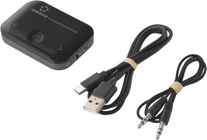Actual product image Renkforce Bluetooth audio transmitter and receiver with battery and microphone (Transmitter & Receiver)
