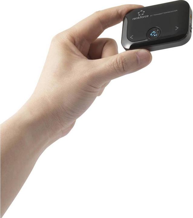 Actual product image Renkforce Bluetooth audio transmitter and receiver with battery and microphone (Transmitter & Receiver)