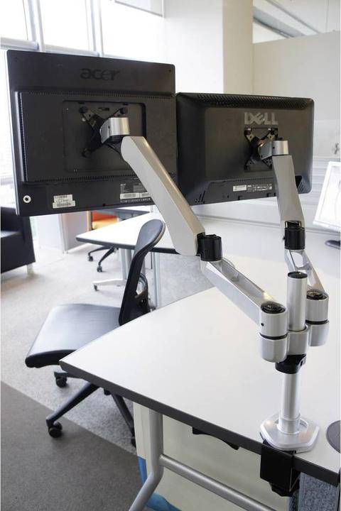 Actual product image SpeaKa Professional Flex 2fach Monitorhalter, Tisc (Table, 27")
