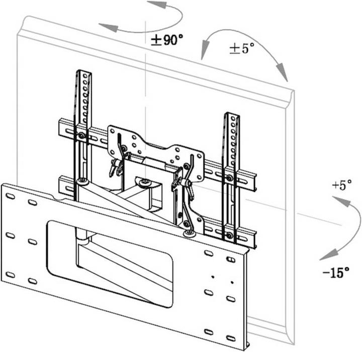 Productafbeelding SpeaKa Professional TV-muurbeugel 81,3 cm (32) (Muur, 60", 55 kg)