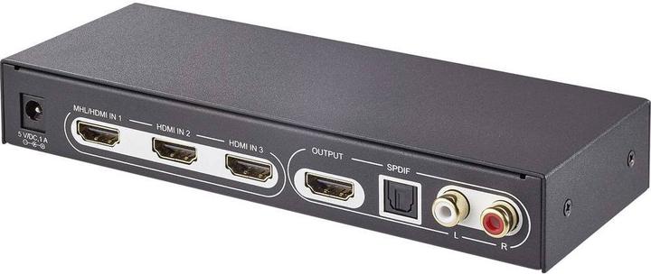 Immagine prodotto SpeaKa Professional Switch HDMI Ultra HD a 3 porte con estrattore audio