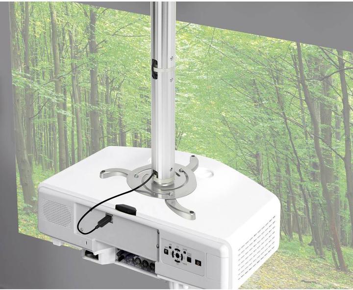Immagine prodotto SpeaKa Professional Supporto da soffitto per proiettore, regolabile in altezza da 13 a 106 cm (Soffitto)