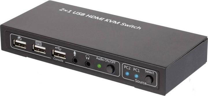 Produktbild SpeaKa Professional 2Ã—1 HDMI KVM Switch mit USB