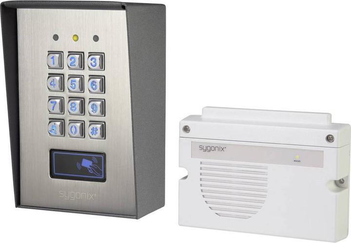 Sygonix Codeschloss Ip66 Transponder Oberflächenmontage (Elektronische Zahlenkombination, Schlüsselkarte)