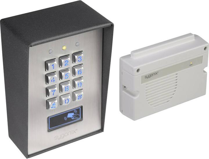Produktbild Sygonix Codeschloss Ip66 Transponder Oberflächenmontage (Elektronische Zahlenkombination, Schlüsselkarte)