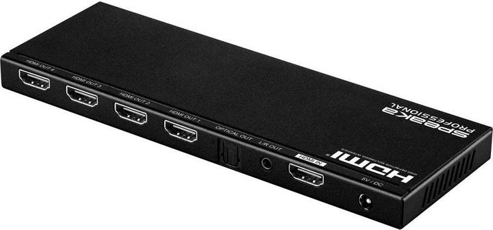 Image du produit SpeaKa Professional Extracteur audio 1x4 HDMI Splitter