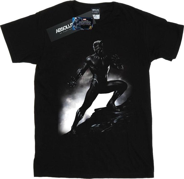 Black Panther TShirt Jungen in stehender Pose