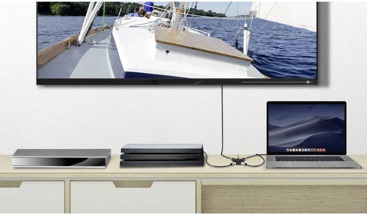 Produktbild SpeaKa Professional SP-HDS-100 3-auf-1 HDMI-Umschalter 4K HDR