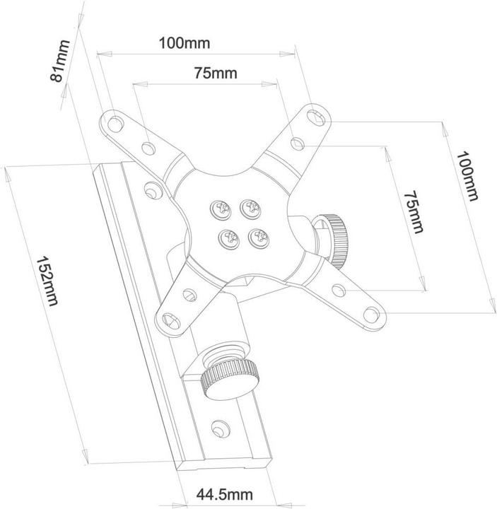 Image du produit SpeaKa Professional Support mural pour écran TFT/LCD inclinable et pivotant (Mur, 30")
