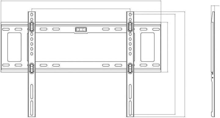 Produktbild SpeaKa Professional TV-Wandhalterung für 81 cm (32”) - 152 cm (60”) Starr 45 kg (Wand, 60", 45 kg)