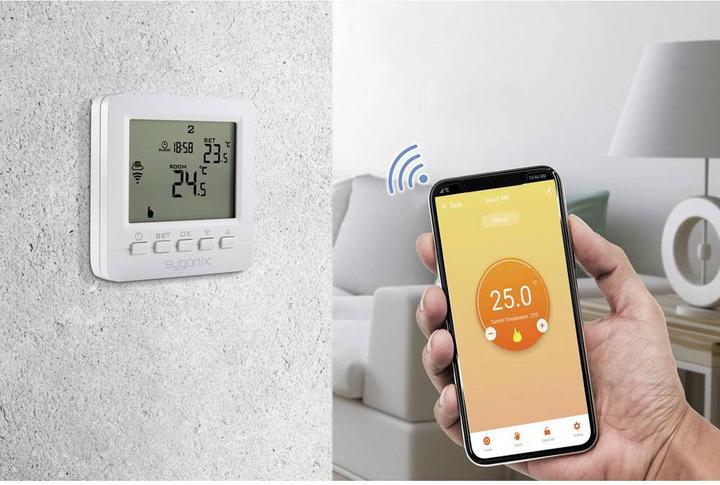 Produktbild Sygonix Heizungsthermostat mit WLAN und Sensor