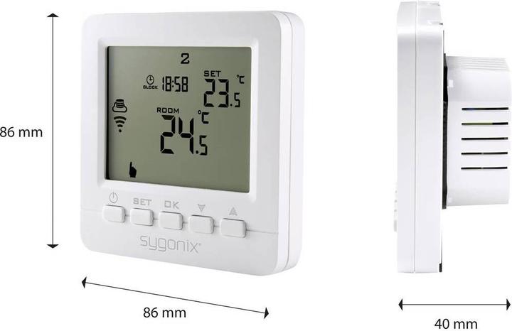 Produktbild Sygonix Heizungsthermostat mit WLAN und Sensor