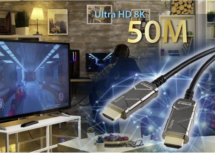 Produktbild SpeaKa Professional optisches HDMI-Kabel (AOC) aktiv 8K 50 m (50 m, Andere)