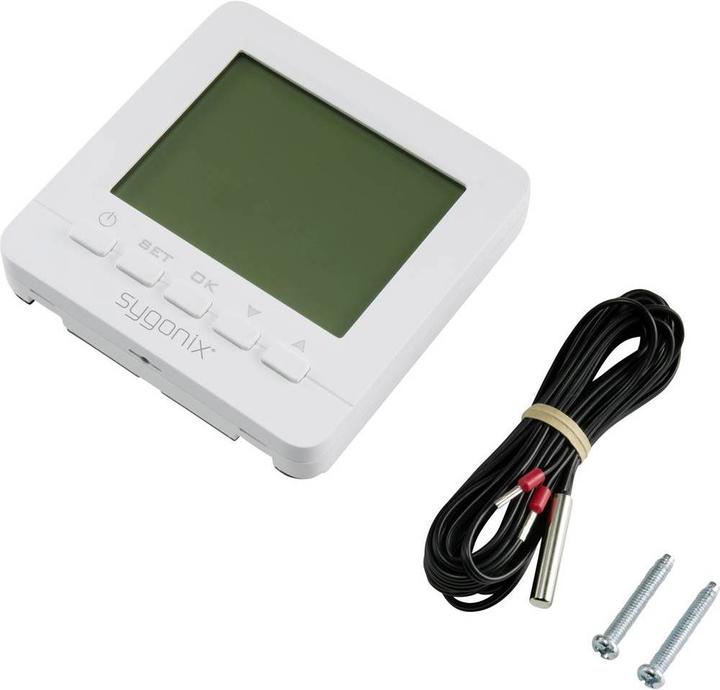 Actual product image Sygonix Room thermostat Programmable heating thermostat, digital