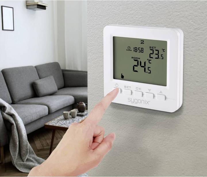 Actual product image Sygonix Room thermostat Programmable heating thermostat, digital