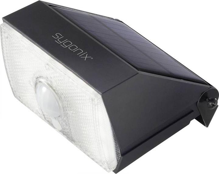 Produktbild Sygonix Solar-Wandleuchte mit PIR Bewegungssensor, 4000 K, 1000 lumen (1000 lm, IP65)
