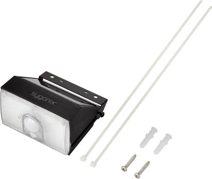 Produktbild Sygonix Solar-Wandleuchte mit PIR Bewegungssensor, 4000 K, 1000 lumen (1000 lm, IP65)