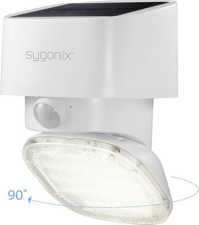 Sygonix Solar Wall Light with PIR Motion Sensor (2000 lm, IP65)