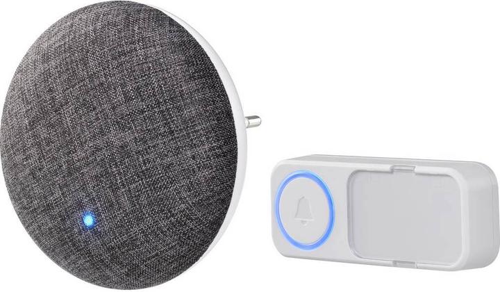 Actual product image Sygonix Radio doorbell Radio doorbell with recordable ringtone, fabric cover, 433 MHz (Funk)