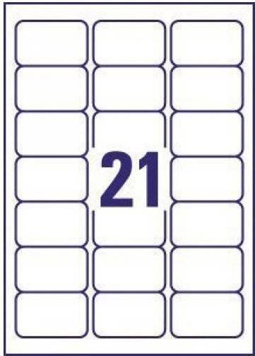 Actual product image Avery J8160-25 correspondence label White