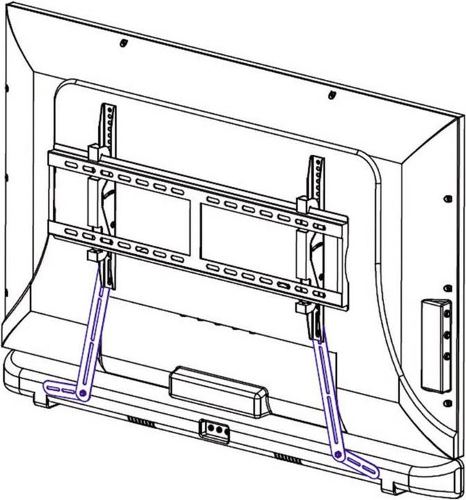 Immagine prodotto SpeaKa Professional Staffa per soundbar Giunti facili (1 coppia, Installazione a parete, Perno di rotazione)