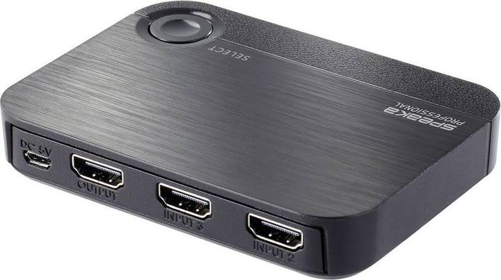 Immagine prodotto SpeaKa Professional SP-HDS-310 Switch HDMI 3x1 con ingresso USB-C
