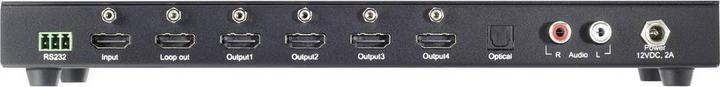 Actual product image SpeaKa Professional 1+4 port HDMI switch Ultra HD capable 3840 x 2160 pixels