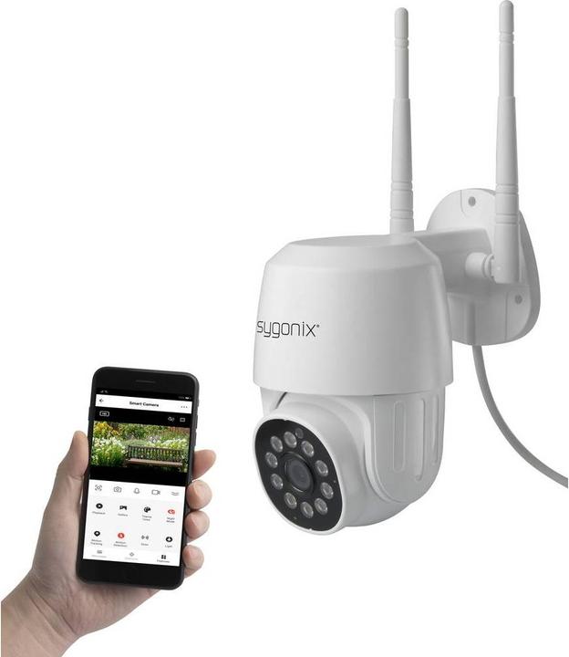 Image du produit Sygonix LAN, WLAN Caméra IP panoramique/inclinaison (1920 x 1080 Pixels)