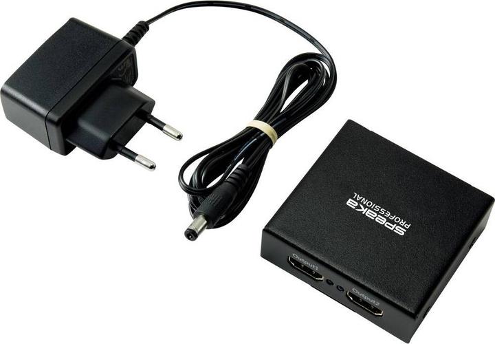 Actual product image SpeaKa Professional HDMI splitter