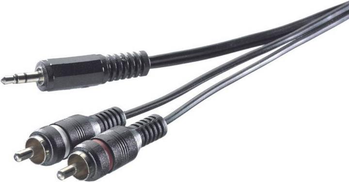 Actual product image SpeaKa Professional SpeaKa adapter cable 3.5 mm jack plug 2 cinch plug 3 m (3 m, Cinch, 2.5mm)