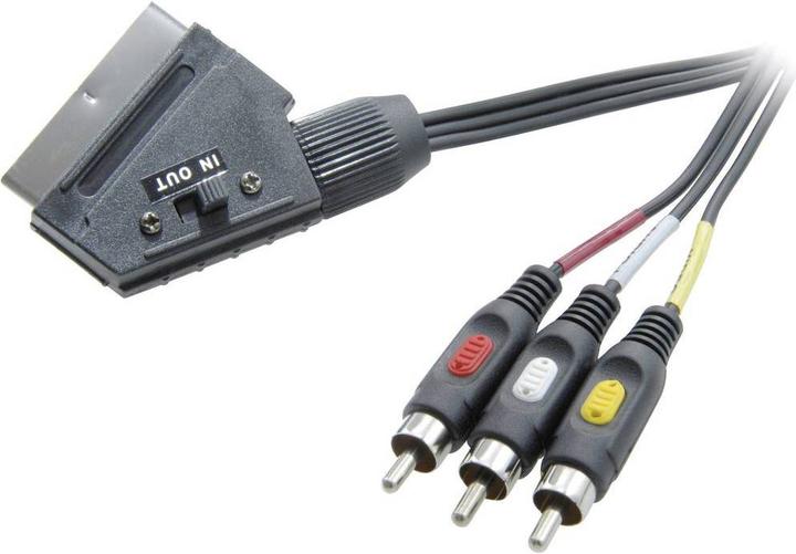 Image du produit SpeaKa Professional Câble adaptateur SCART 3 Cinch 2 m (2 m, Péritel, RCA)