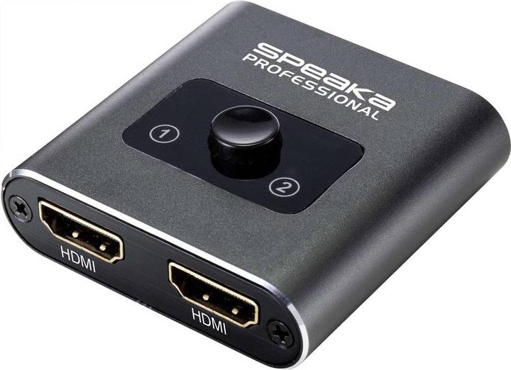 Produktbild SpeaKa Professional Speaka 2 Port HDMI-Switch bidirektional verwendbar 3840 x 2160 Pixel 60Hz