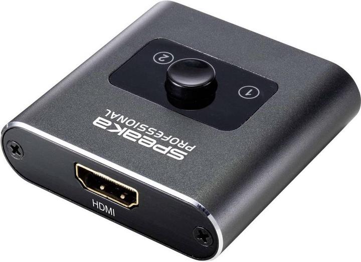 Produktbild SpeaKa Professional Speaka 2 Port HDMI-Switch bidirektional verwendbar 3840 x 2160 Pixel 60Hz