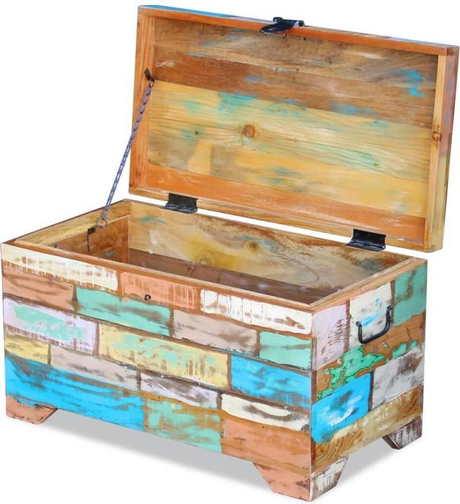 Actual product image VidaXL Chest solid old wood,Colour: Multicoloured,Material: Solid wood (73 x 39 x 41 cm)