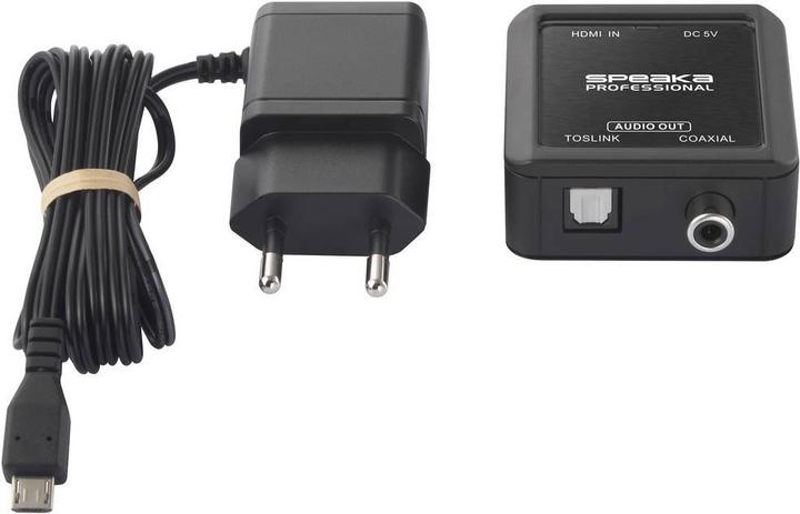 Productafbeelding SpeaKa Professional HDMI (eARC/ARC) naar Coax/Toslink Adapter (HDMI-modulator, Toslink adapter)