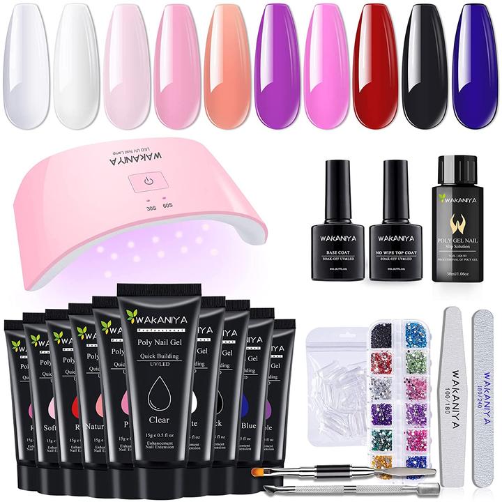 Actual product image Wakaniya Nail Care Starter Set Polygel (Nail varnish dryer)