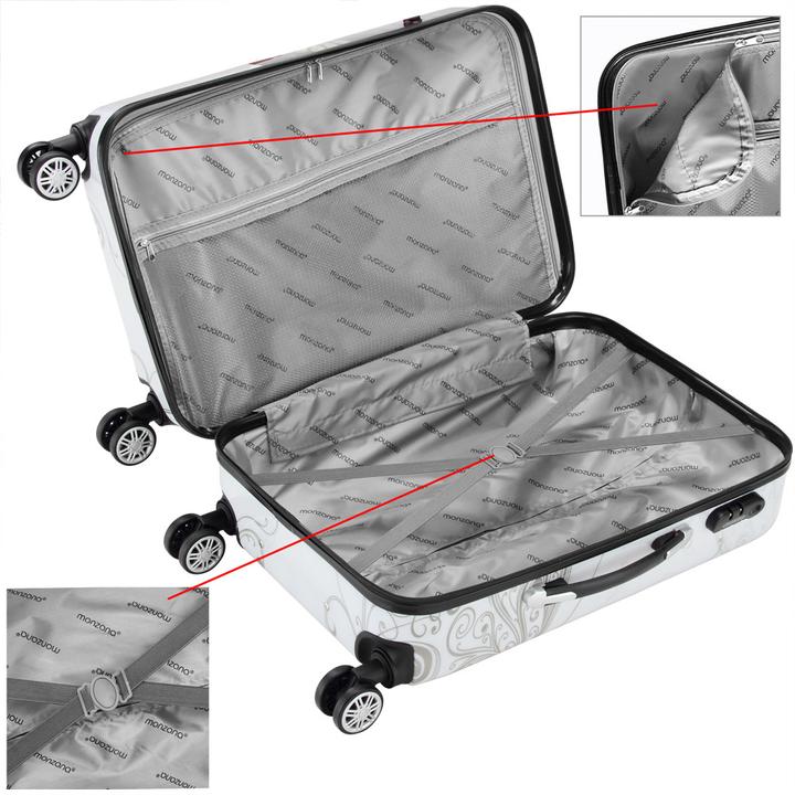 Image du produit Monzana Valigia rigida (98 l, M (50 - 90l), L (90 - 115l), XL (à partir de 115l))