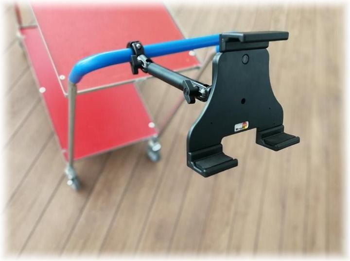 Actual product image Brodit Pipe fastening w. mounting plate