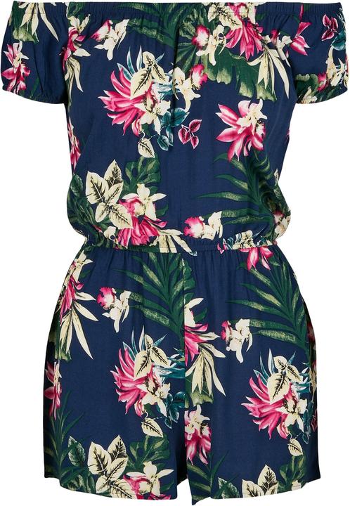 Image du produit Urban Classics Ladies AOP Off Shoulder Short Jumpsuit (5XL)
