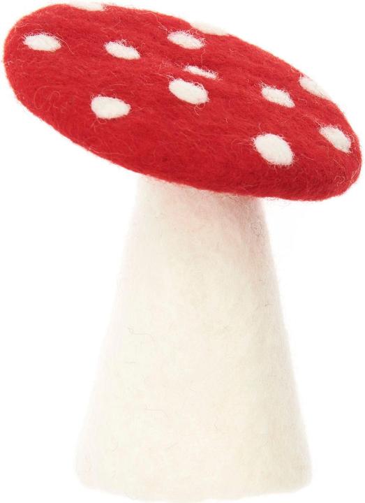 Actual product image Rico Design Egg cup mushroom 9.5 x 11 cm, material: wool (1 x)