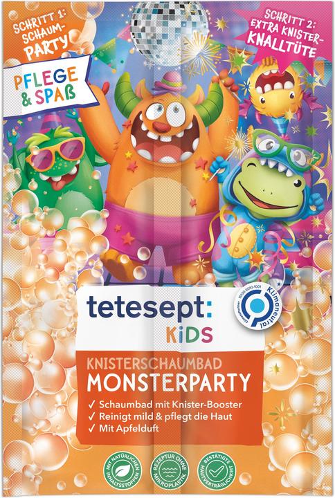 Produktbild Tetesept Kinder Knisterschaumbad Monsterparty (45 ml, Badesalz)
