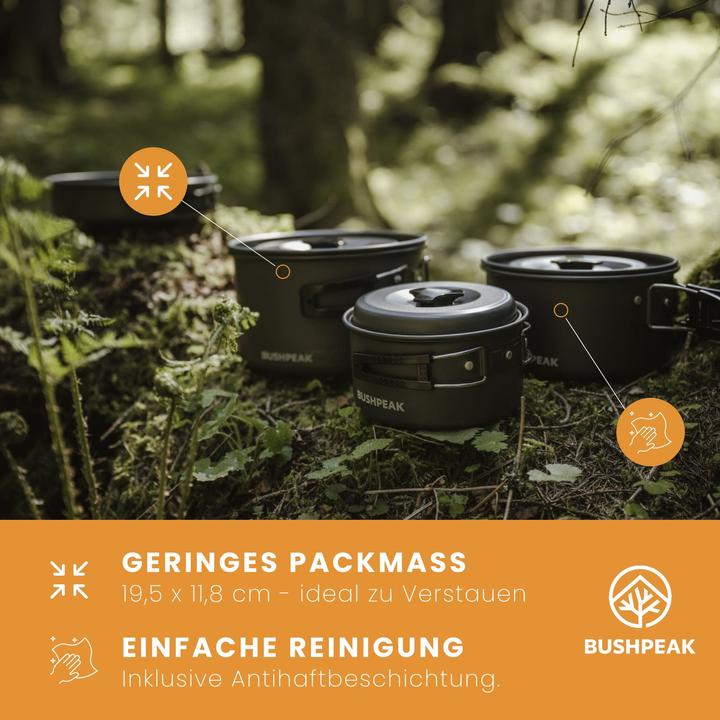 Image du produit Bushpeak Set de casseroles