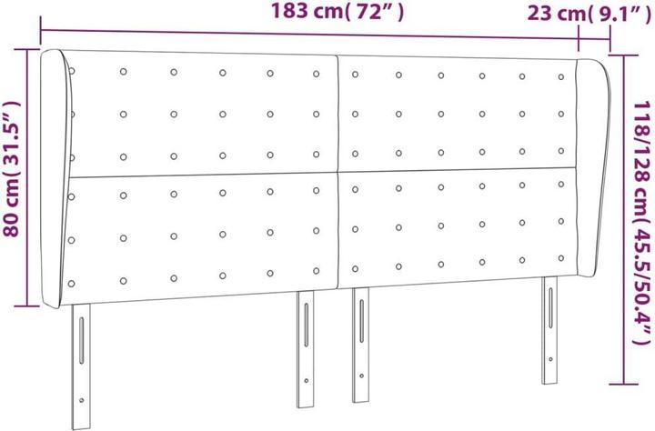 Actual product image VidaXL Zain (183 x 23 x 128 cm)