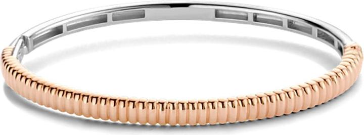 Ti Sento Milano Armreif mit Rippenstruktur rosévergoldet 2956SR (6 cm, 925 Sterling Silber)